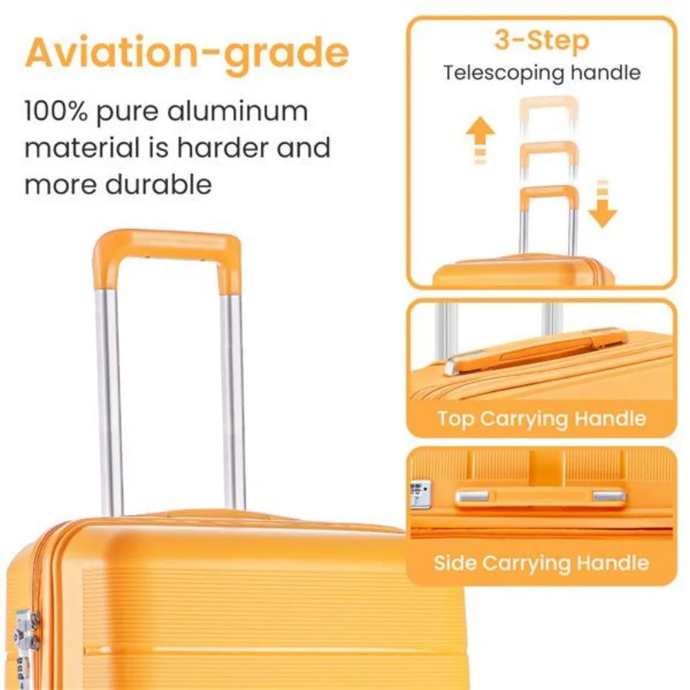 Luggage Sets 4 Piece PP Lightweight & Durable Expandable