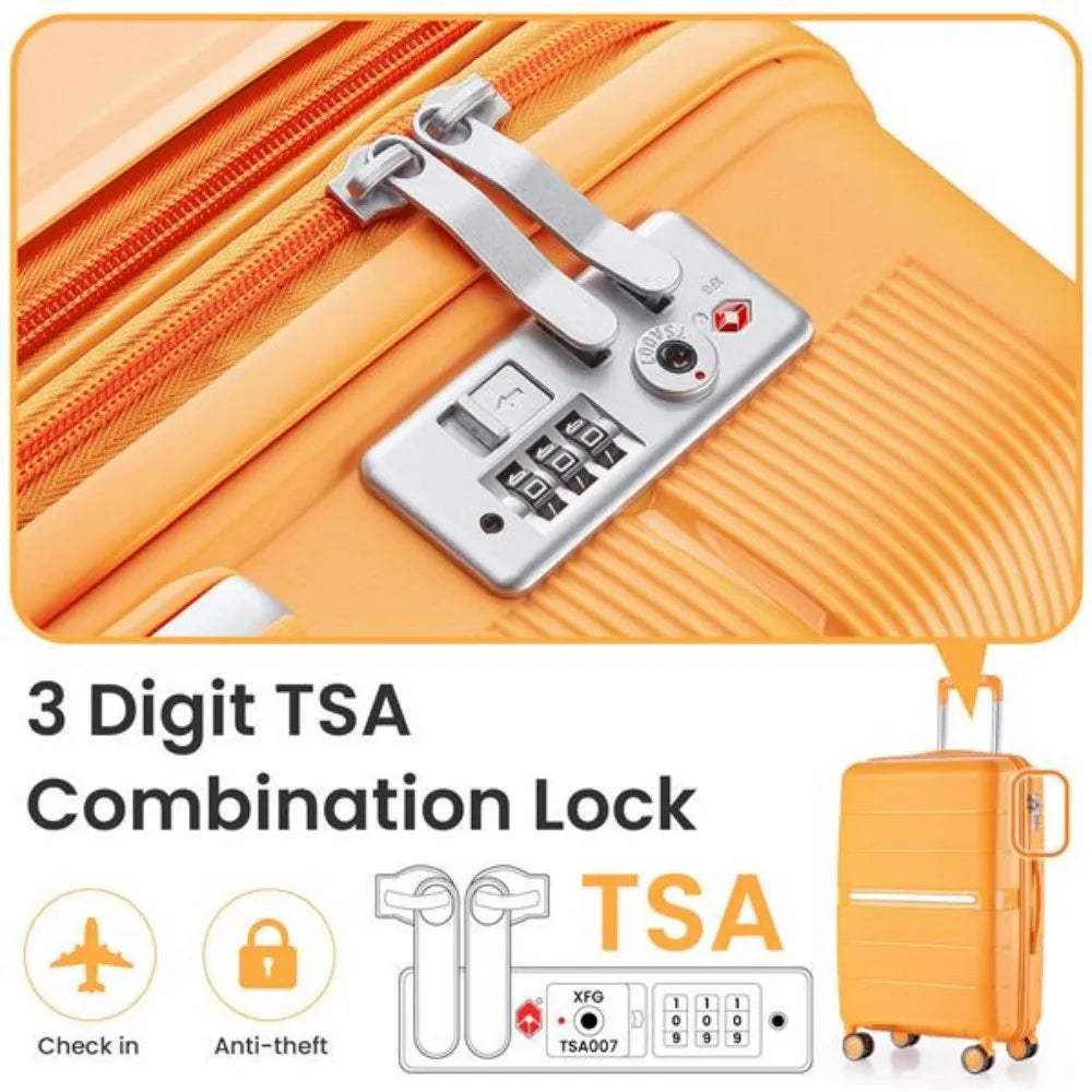 Luggage Sets 4 Piece PP Lightweight & Durable Expandable