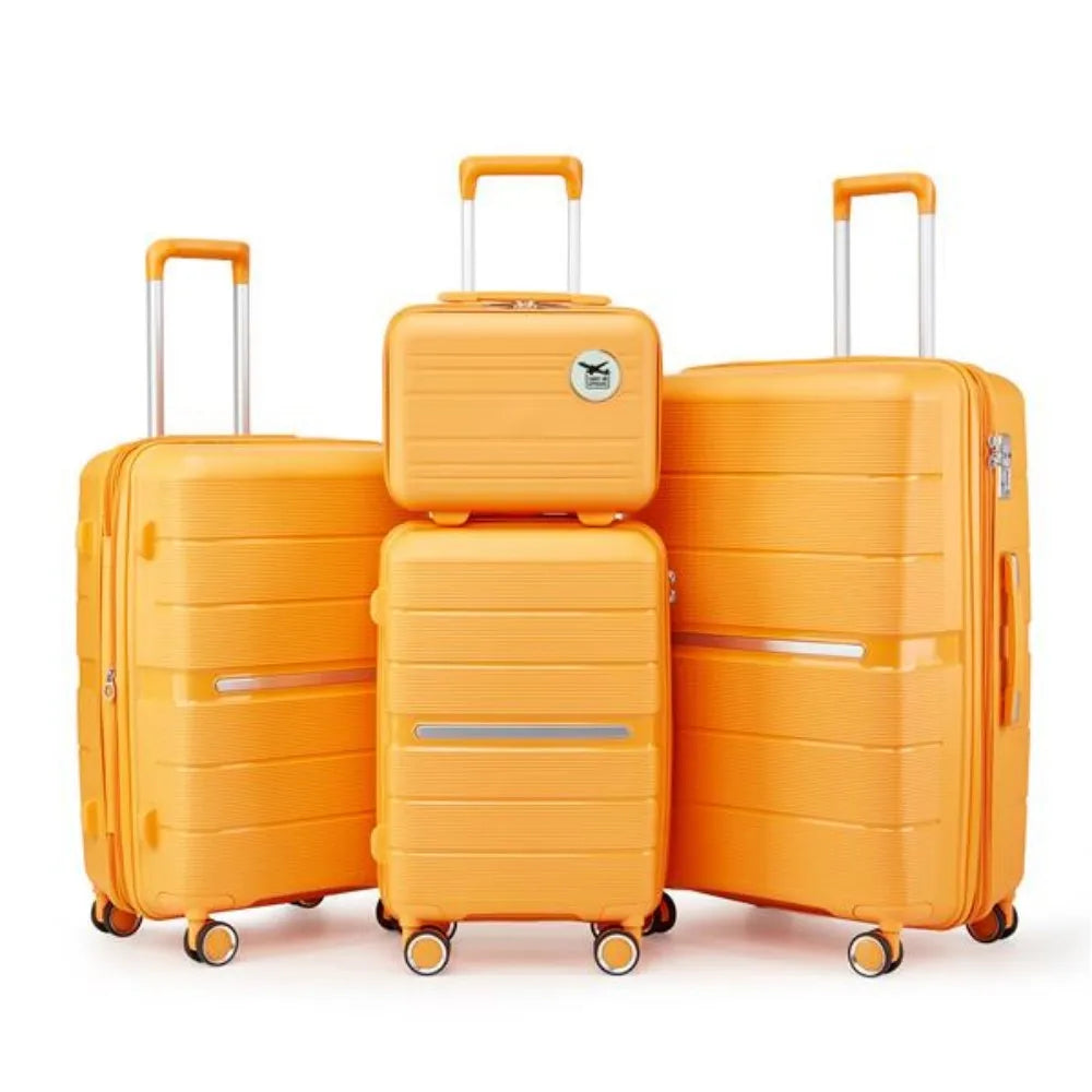 Luggage Sets 4 Piece PP Lightweight & Durable Expandable