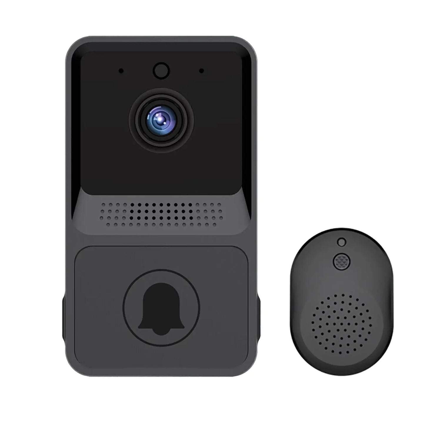 Smart WiFi Video Doorbell Camera with Chime – Wireless, 2-Way Audio, Night Vision