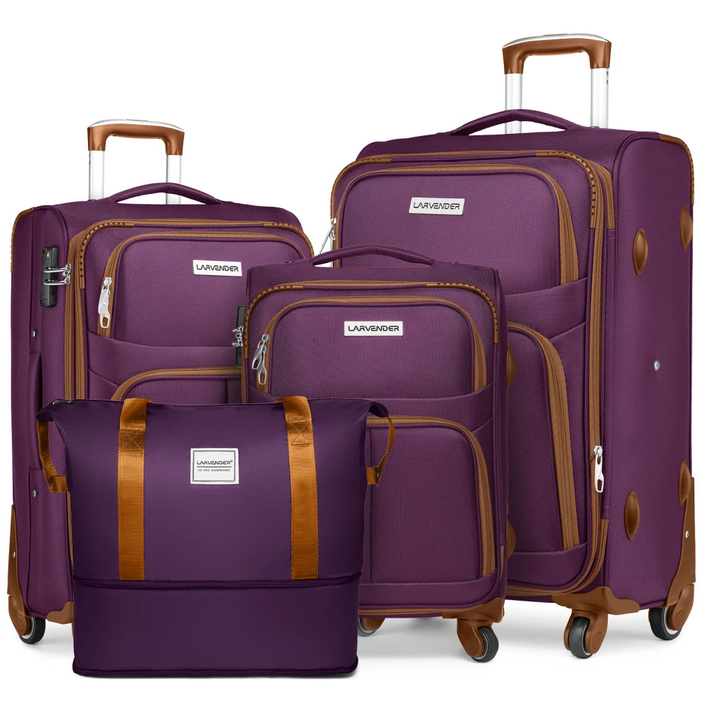 Luggage Sets,Soft side Expandable Suitcases Set,