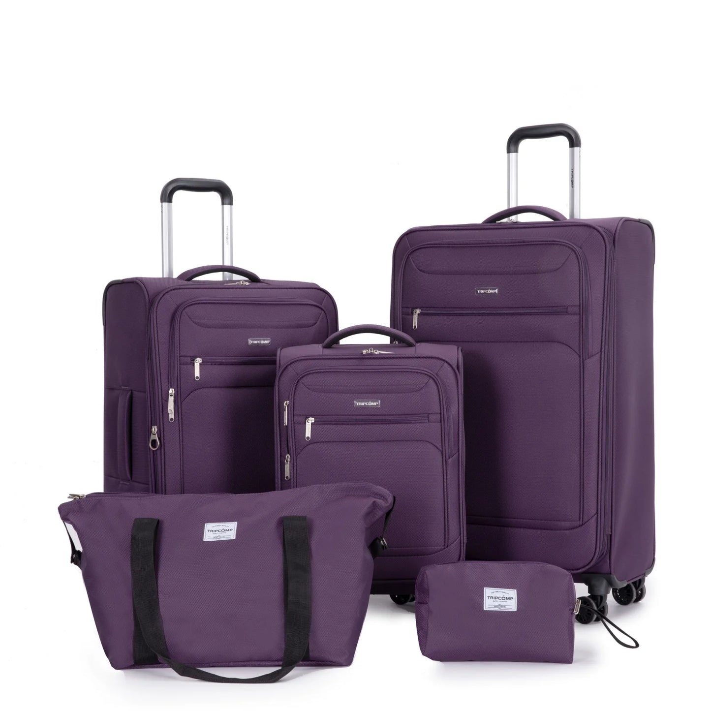 Luggage Set with Expandable, Lightweight Softside