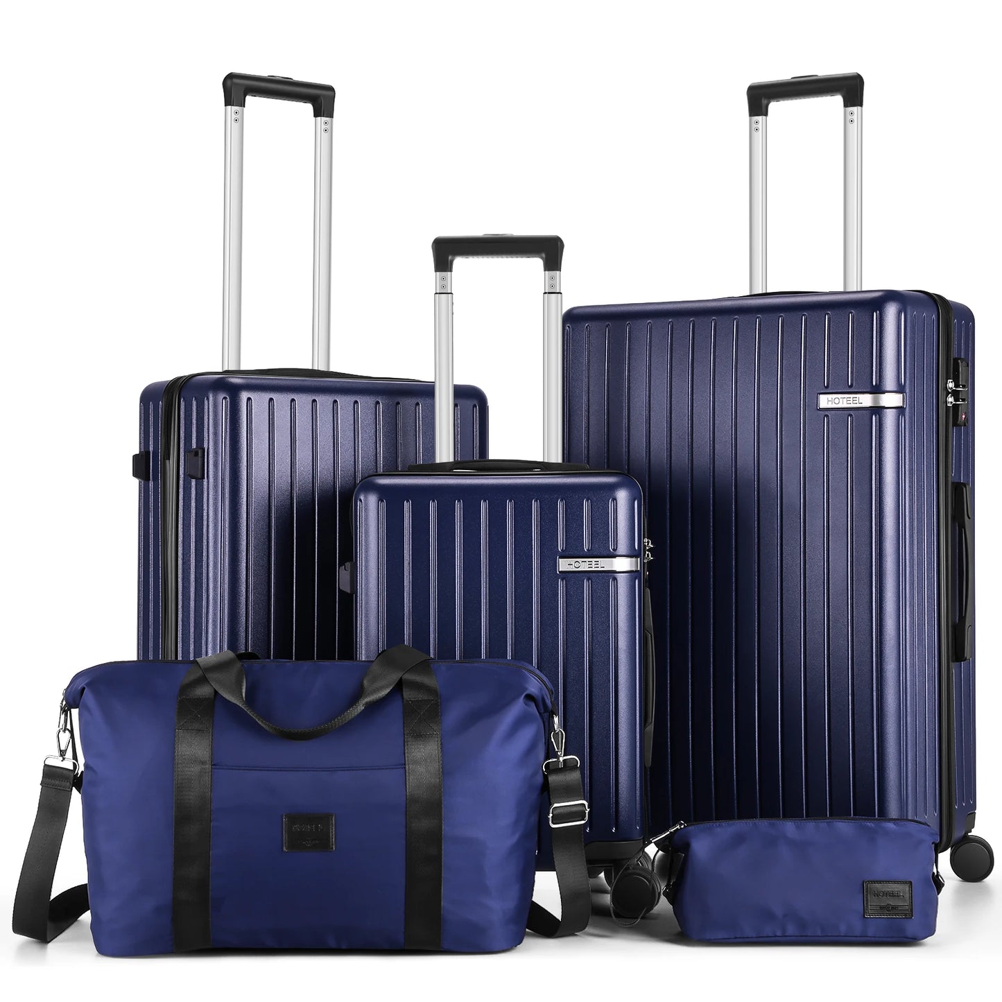 5PCS Luggage Set Expandable ABS+PC Hardshell