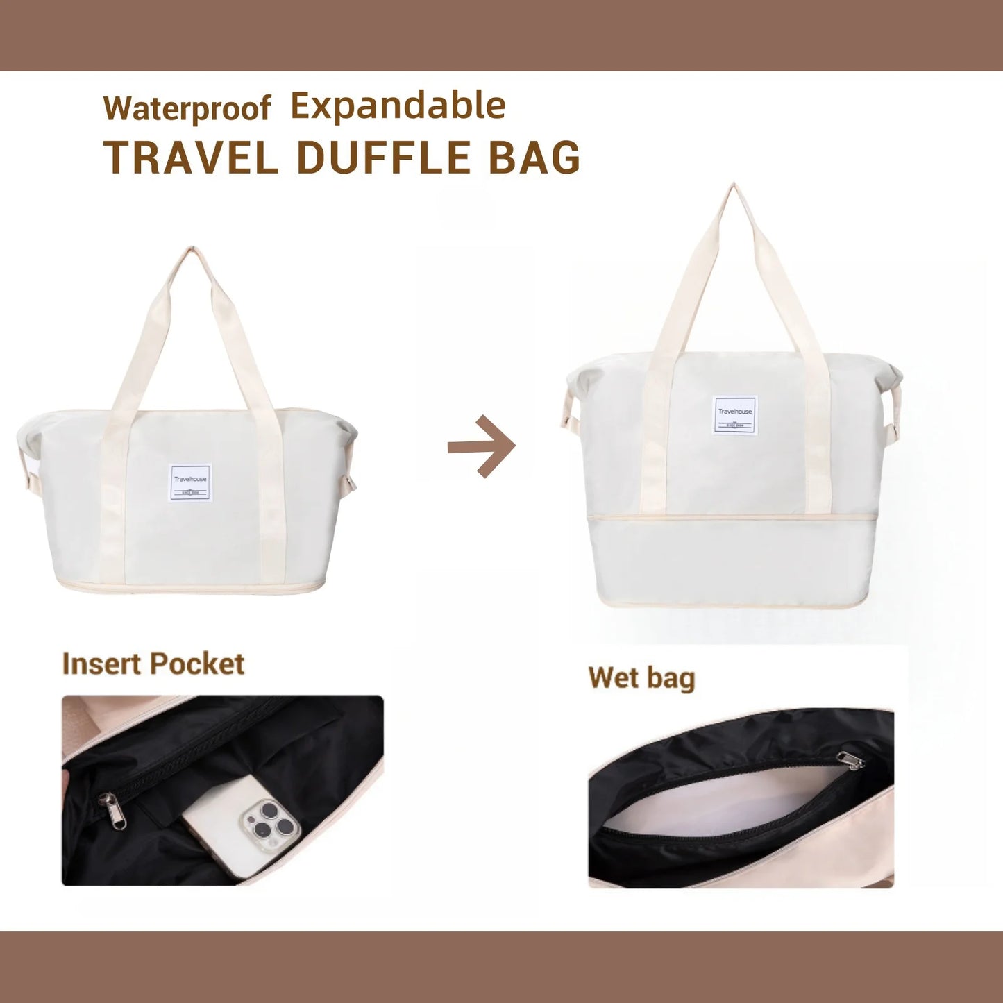 Luggage Set Suitcases Double Spinner Wheels TSA Lock