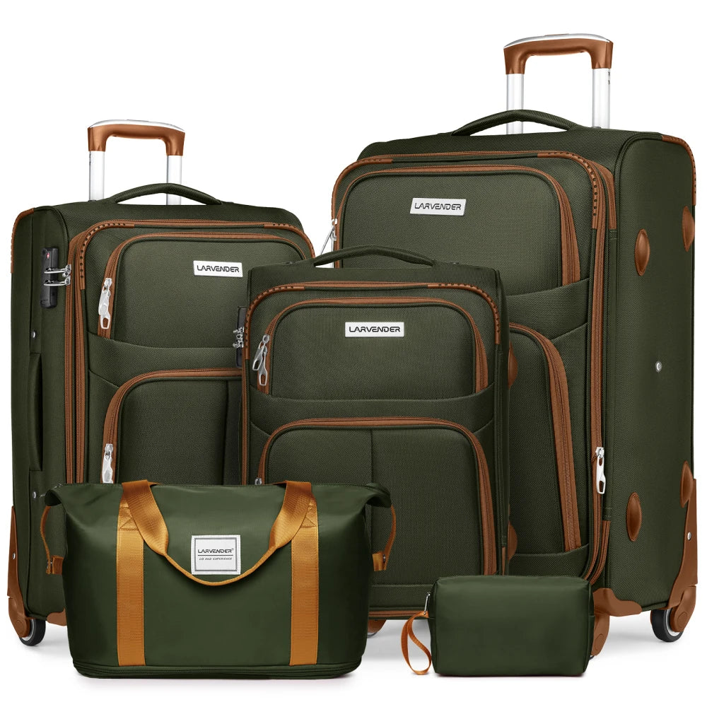 Luggage Sets,Soft side Expandable Suitcases Set,