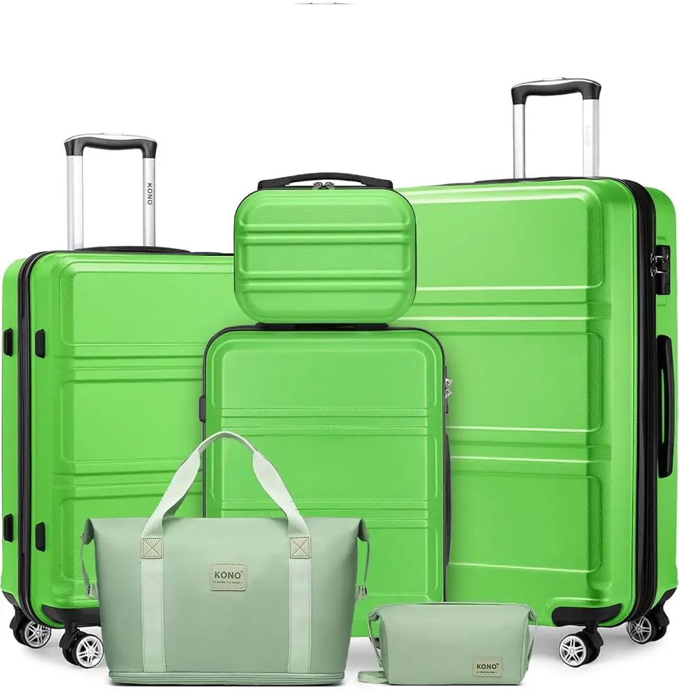 Kono Luxury 6-Piece Luggage Collection - Hardshell