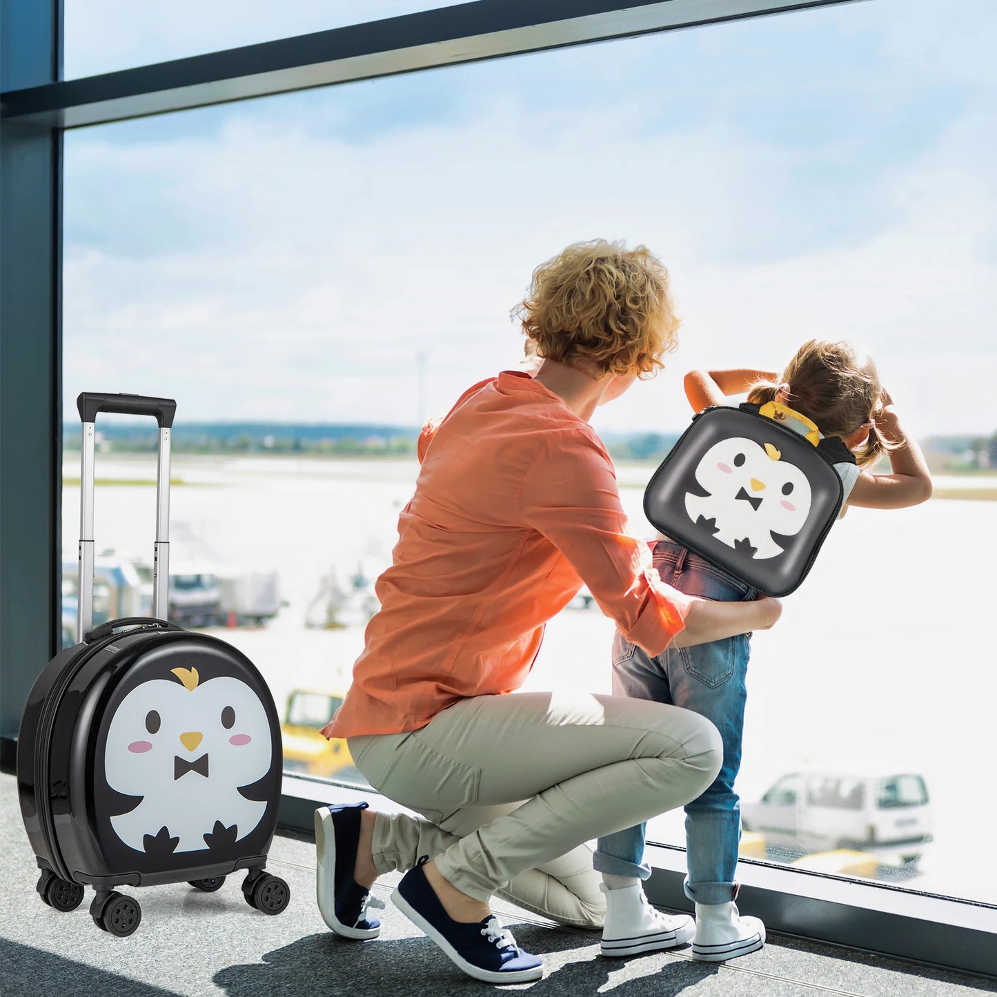 Piece Kid's Luggage Set Carry-on Hardside