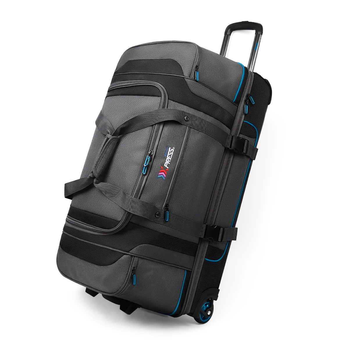 Rolling Duffel Bag with Wheels Handle,Drop Bottom Duffe