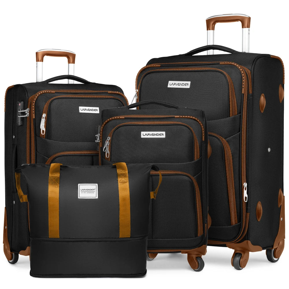 Luggage Sets,Soft side Expandable Suitcases Set,