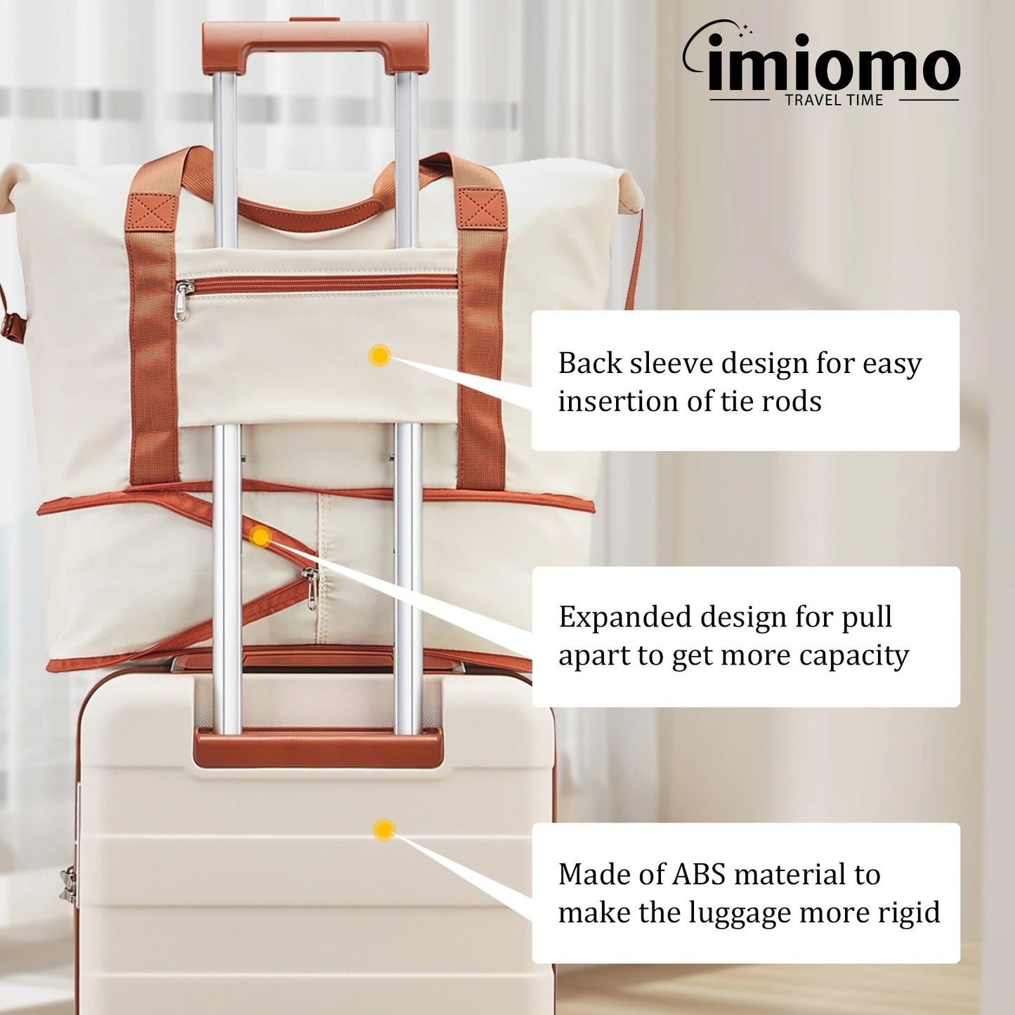 Travel Luggage Set Hard Shell Lightweight Carry Suitcase
