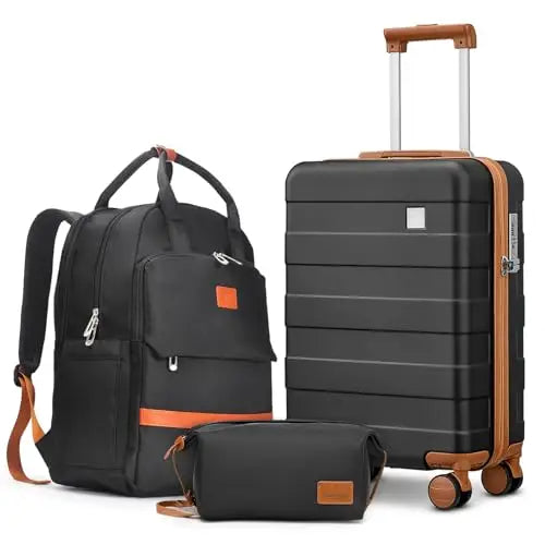 Travel Luggage Set Hard Shell Lightweight Carry Suitcase