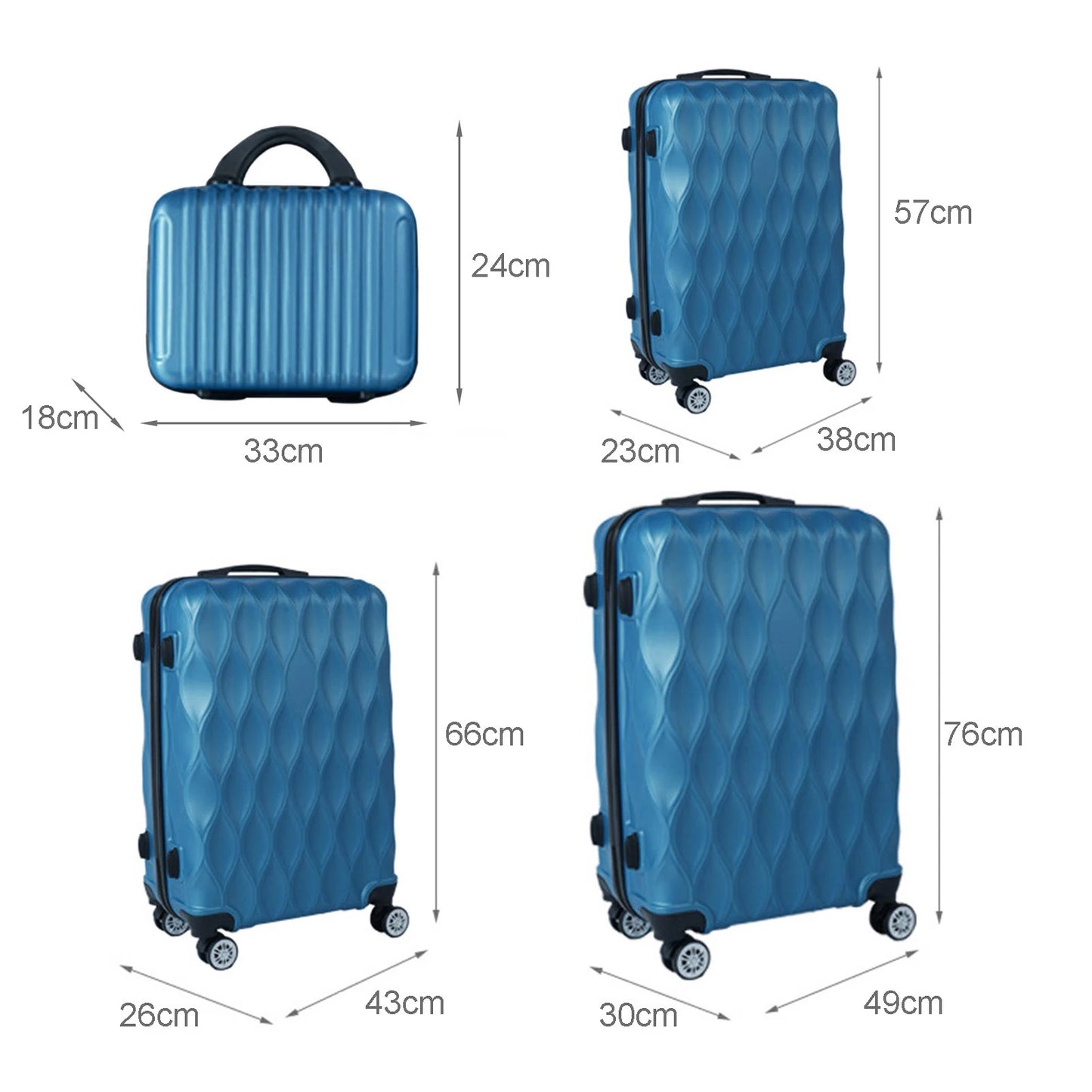Suitcase Set Different Sizes Large Hard Shell Waterproof