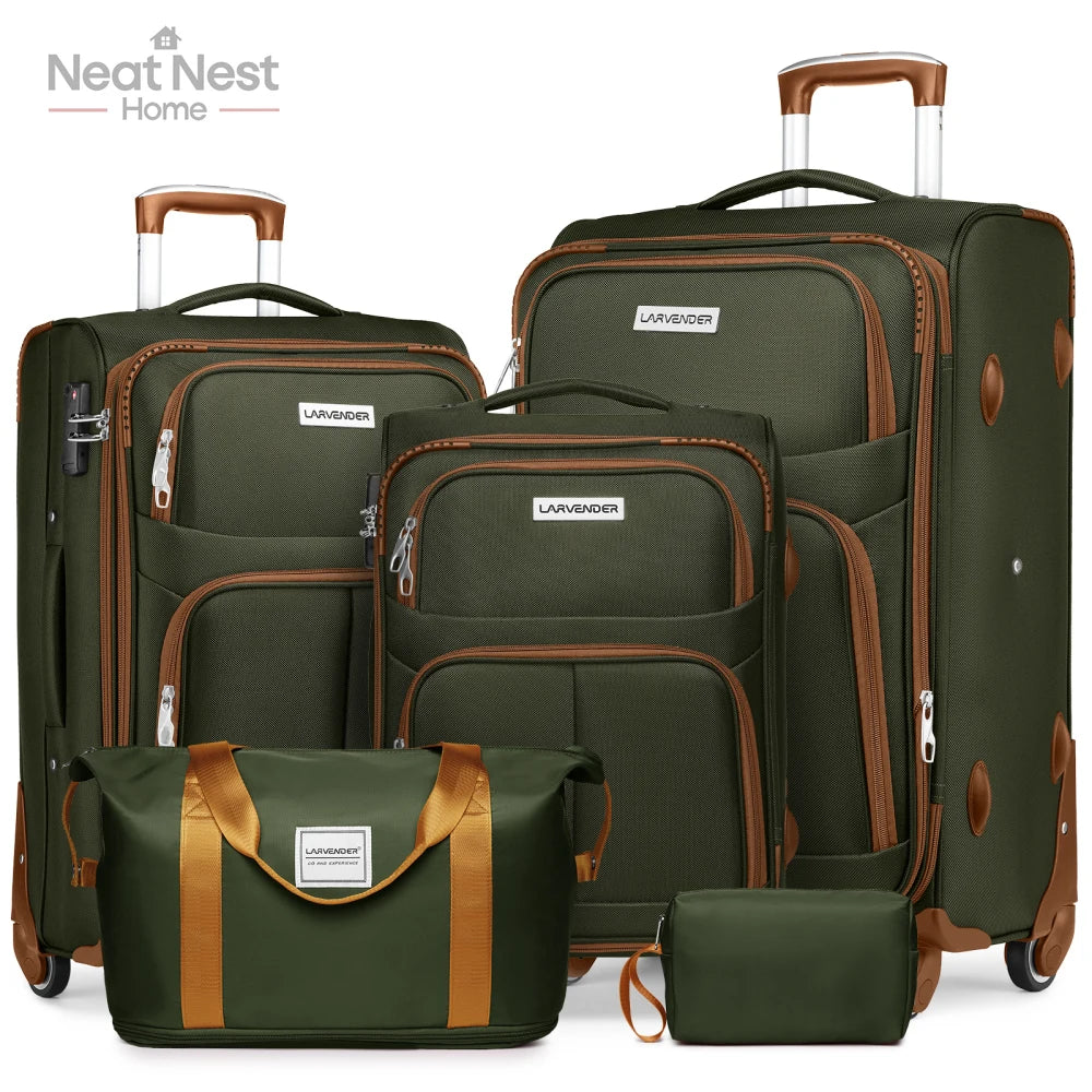 Luggage Sets,Soft side Expandable Suitcases Set,