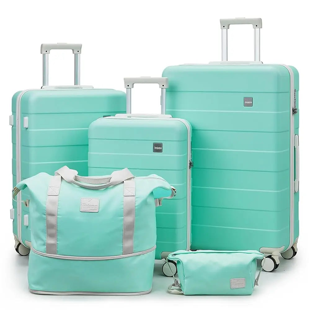 Travel Luggage Set Hard Shell Lightweight Carry Suitcase