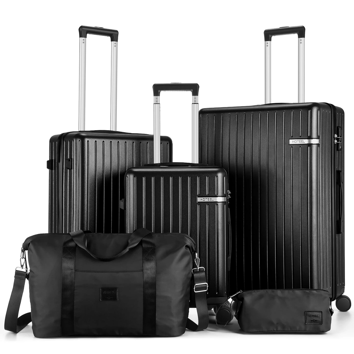 5PCS Luggage Set Expandable ABS+PC Hardshell