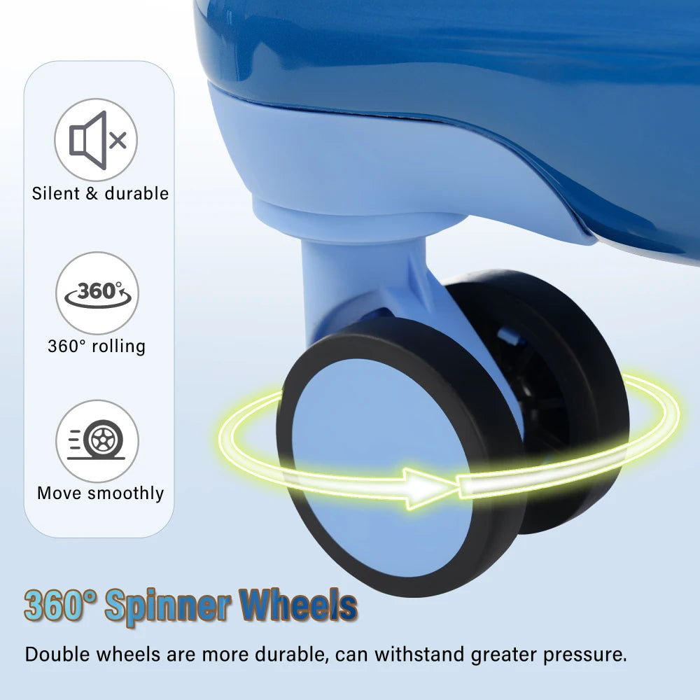 Carry-on Luggage with Cup Holder Lightweight