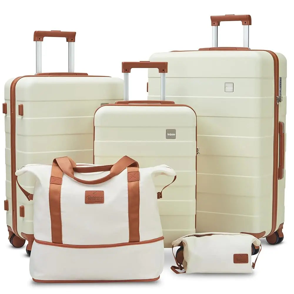 Travel Luggage Set Hard Shell Lightweight Carry Suitcase