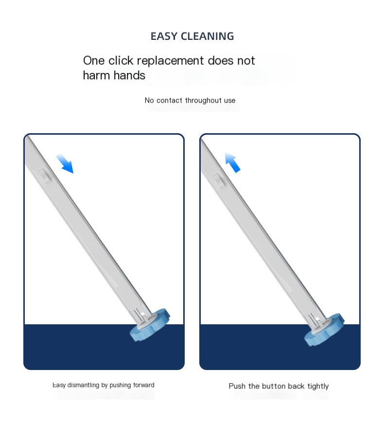 Bathroom setup with mounted toilet brush set