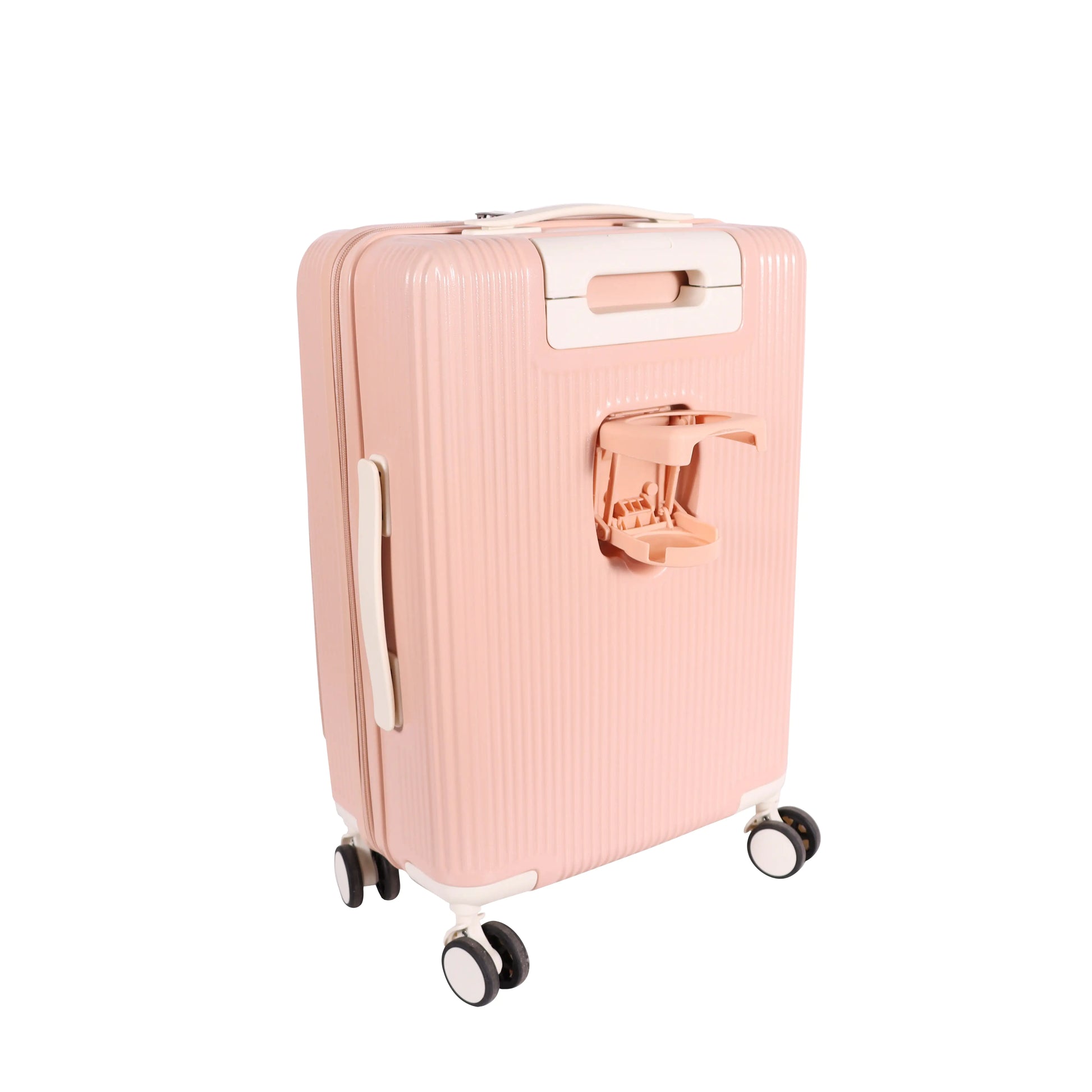 Biggdesign Moods Up 20" Luggage with Cup Holder and USB Port, Pink - 2954599