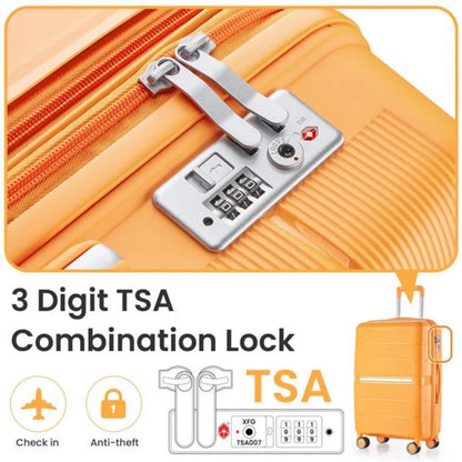 Luggage Sets 4 Piece PP Lightweight & Durable Expandable