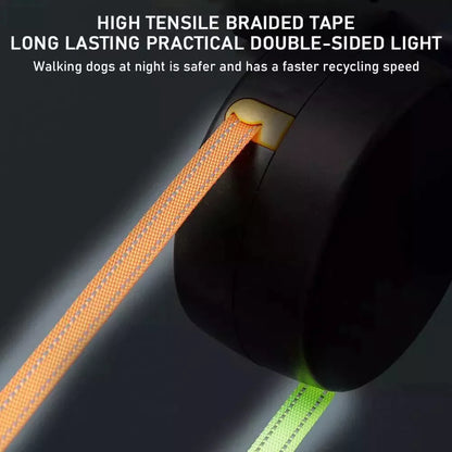 Dog leash with built-in poop bag holder for convenience