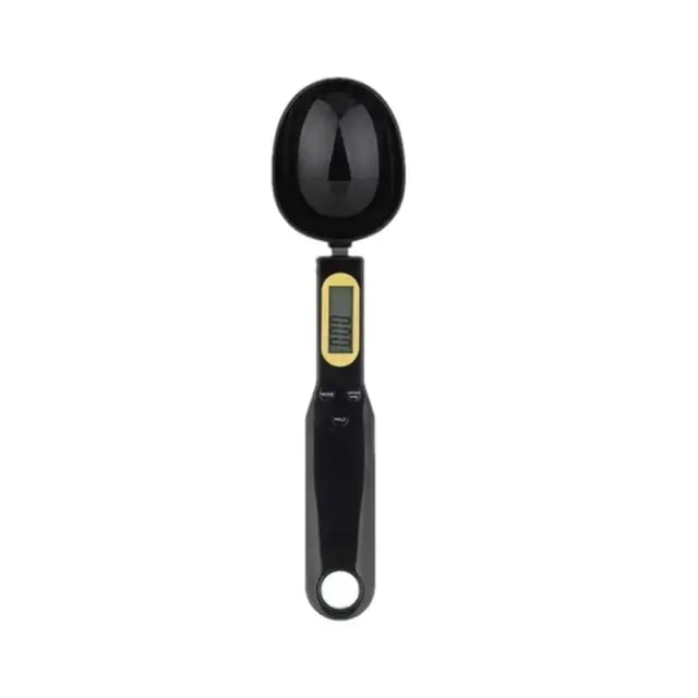 Digital spoon scale measuring cooking ingredients for precise recipes