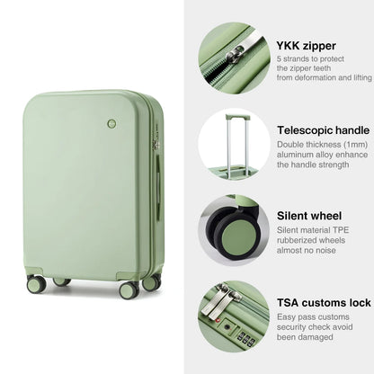 Mixi Puristic Design Travel Luggage Rolling Wheel