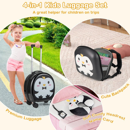 Piece Kid's Luggage Set  Carry-on Hardside