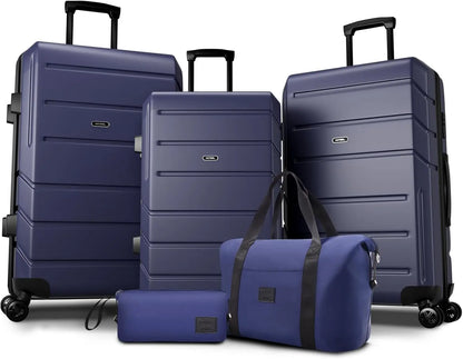 5PCS Luggage Set Expandable ABS+PC Hardshell