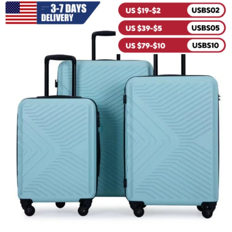 Travelhouse Luggage Set Suitcase Set Spinner Wheels