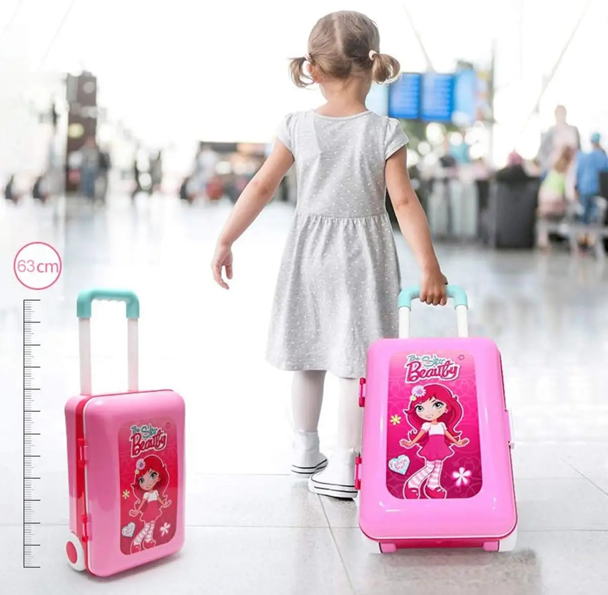 2 In 1 Kids Luggage And Toy Set