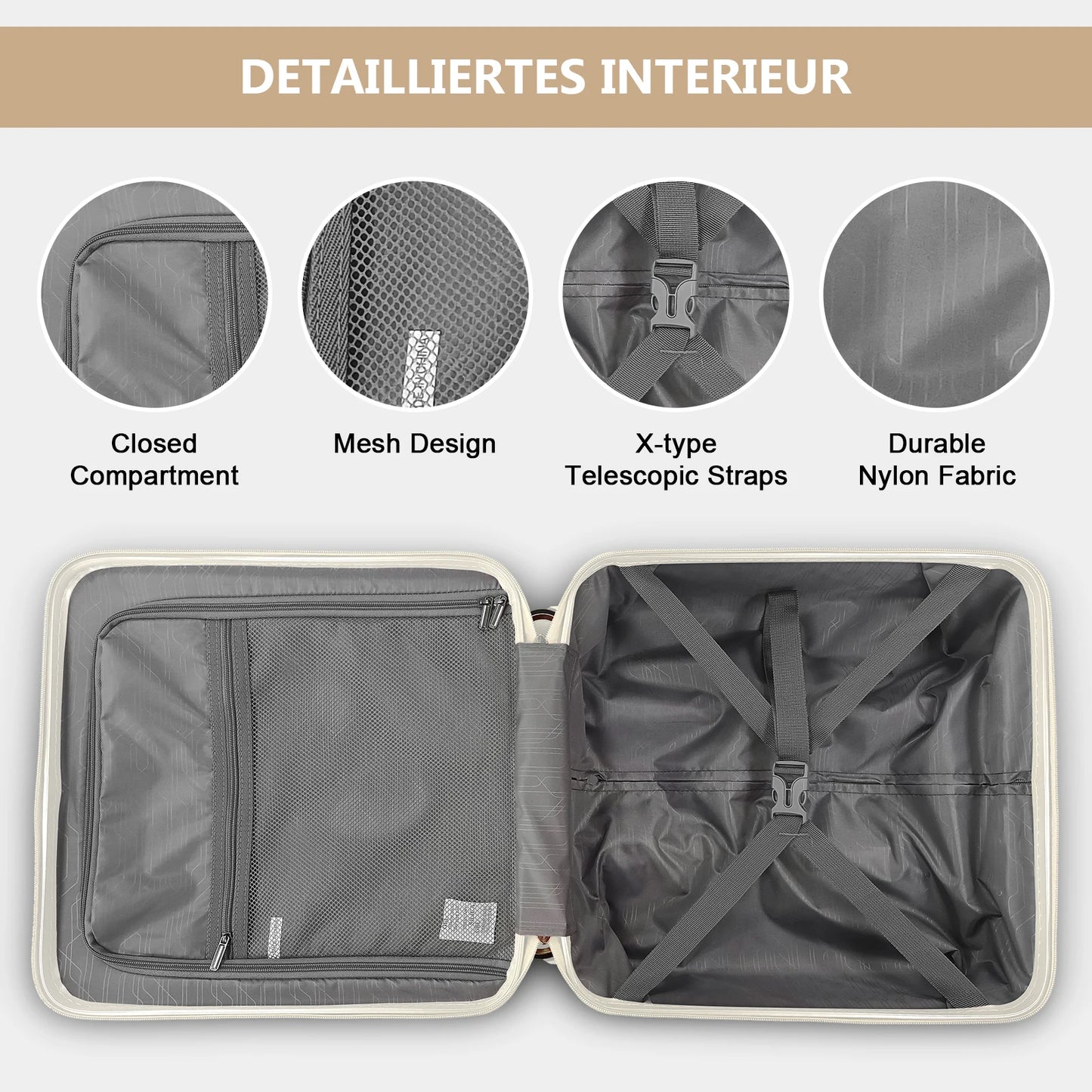 Joyway Mini 18-inch Carry-On Luggage Suitcase Lightweight