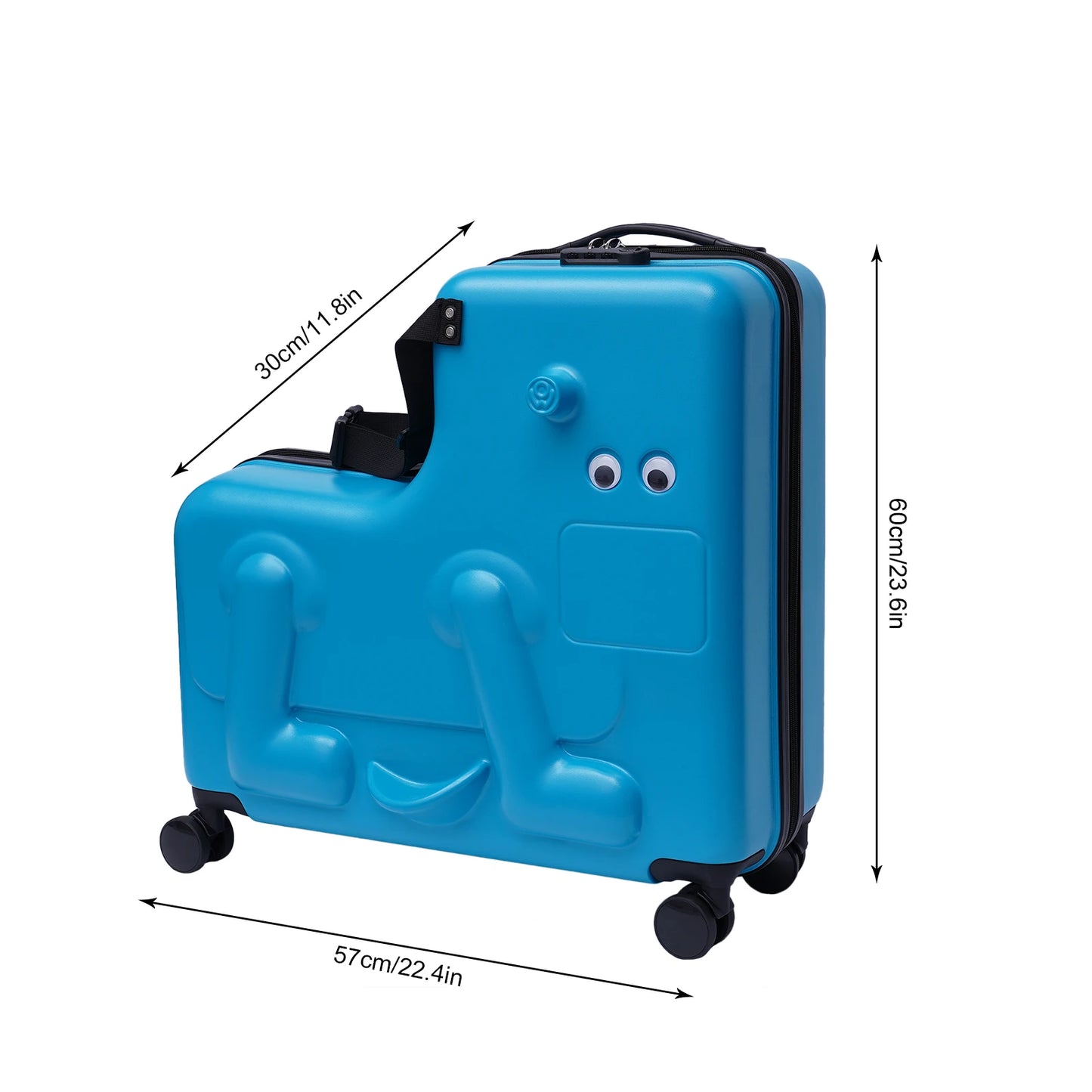 Children'S Ride On Luggage, Portable Wheel Carry