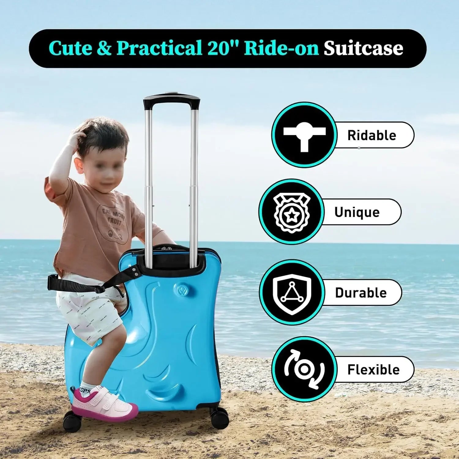 Children’s Rolling Travel Luggage