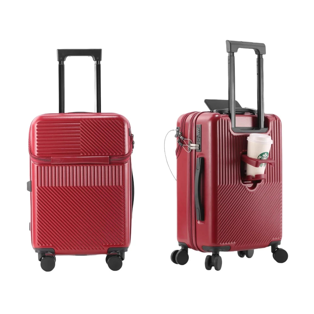 Luggage,  swivel wheel combination lock carry-on