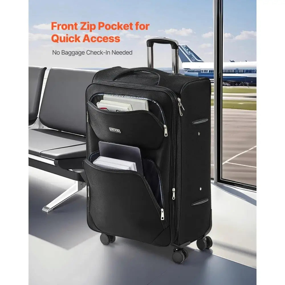 Expandable Softside Luggage with Spinner Wheels