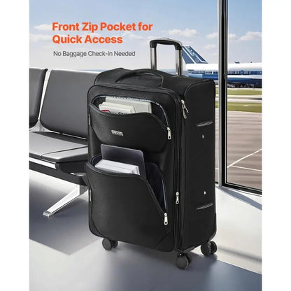 Expandable Softside Luggage with Spinner Wheels