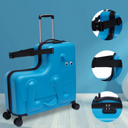 Children'S Ride On Luggage, Portable Wheel Carry