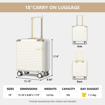 Joyway Mini 18-inch Carry-On Luggage Suitcase Lightweight