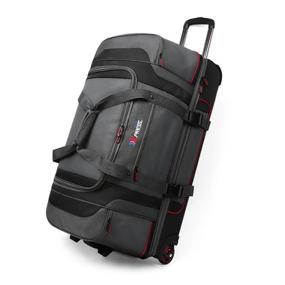 Rolling Duffel Bag with Wheels Handle,Drop Bottom Duffe