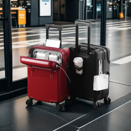 Luggage,  swivel wheel combination lock carry-on