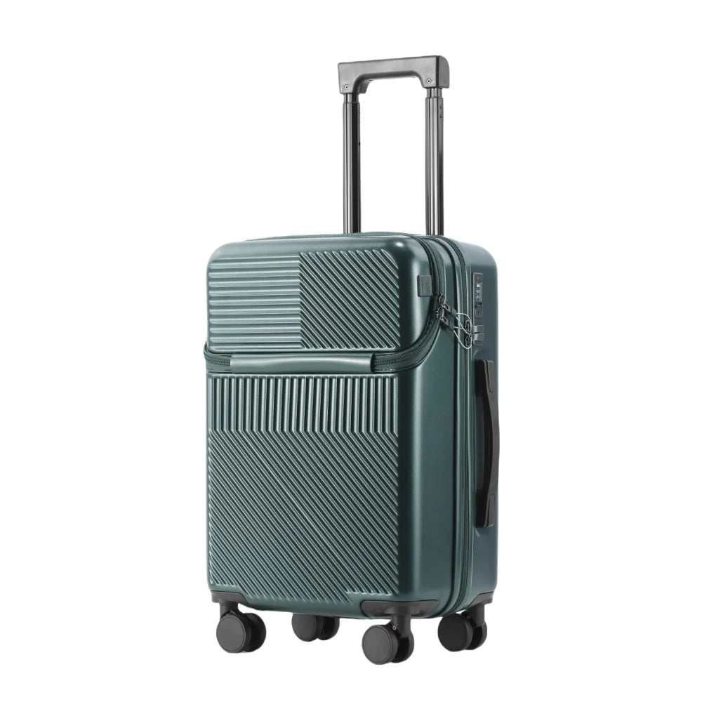 Luggage,  swivel wheel combination lock carry-on