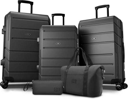 5PCS Luggage Set Expandable ABS+PC Hardshell