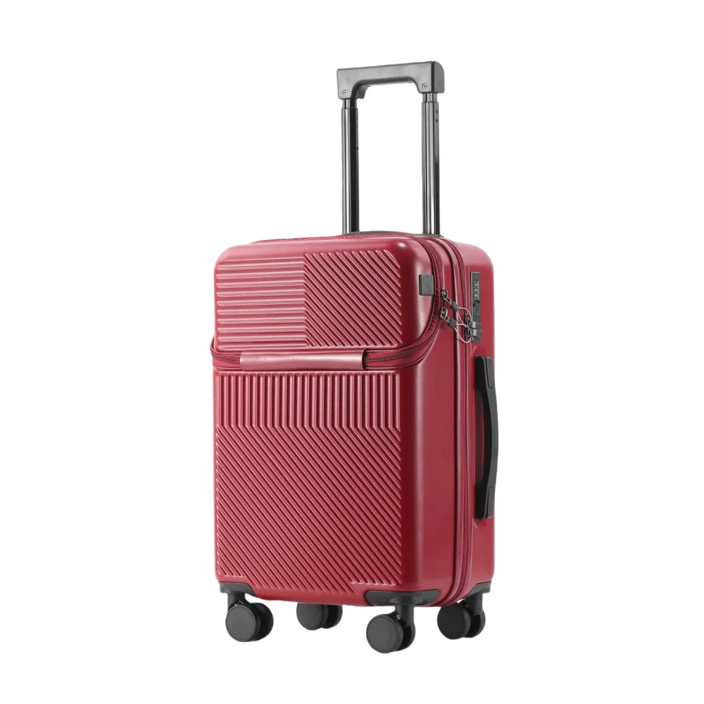 Luggage,  swivel wheel combination lock carry-on