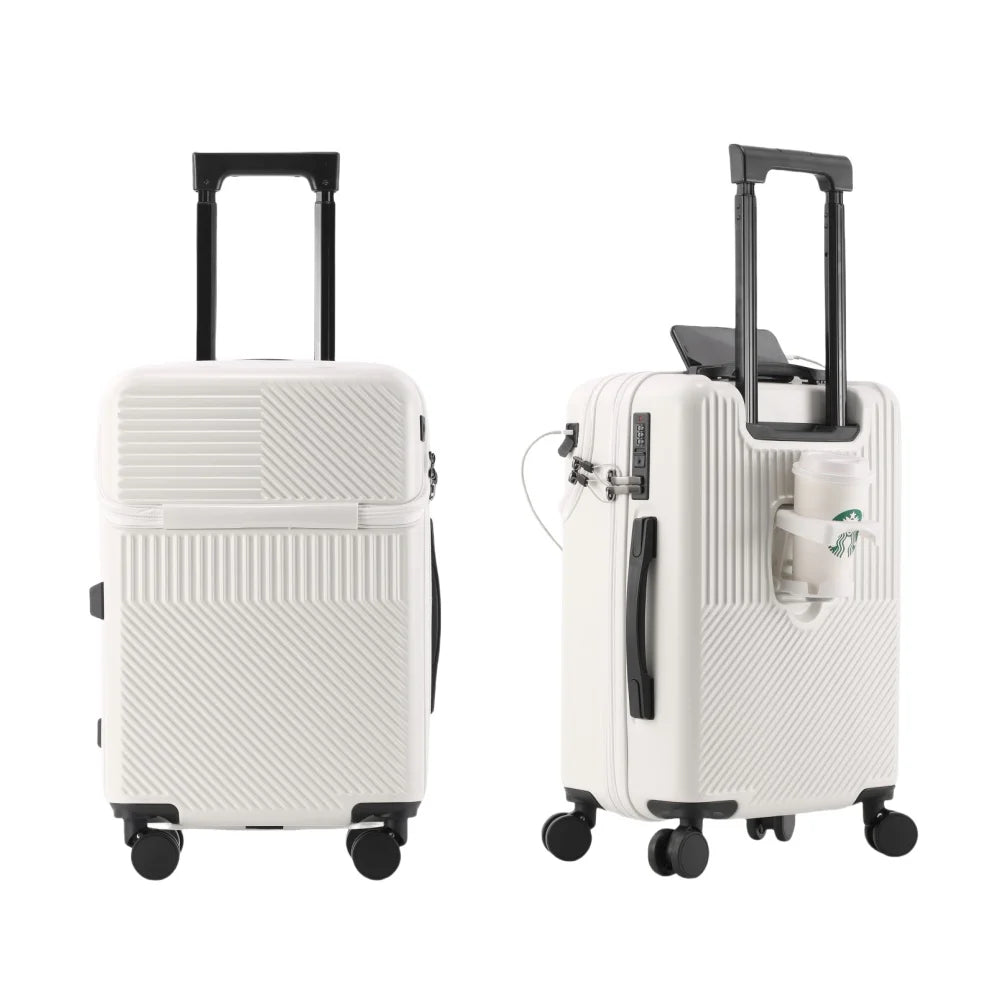 Luggage,  swivel wheel combination lock carry-on