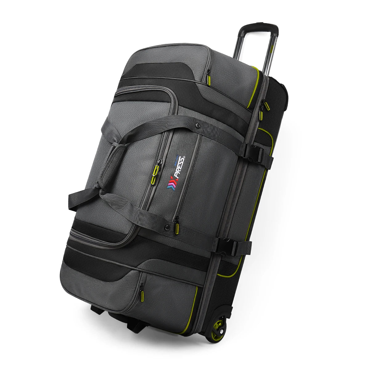 Rolling Duffel Bag with Wheels Handle,Drop Bottom Duffe