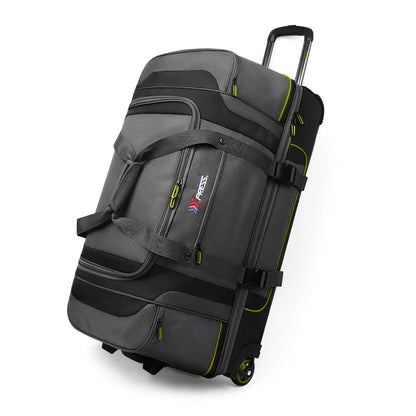 Rolling Duffel Bag with Wheels Handle,Drop Bottom Duffe