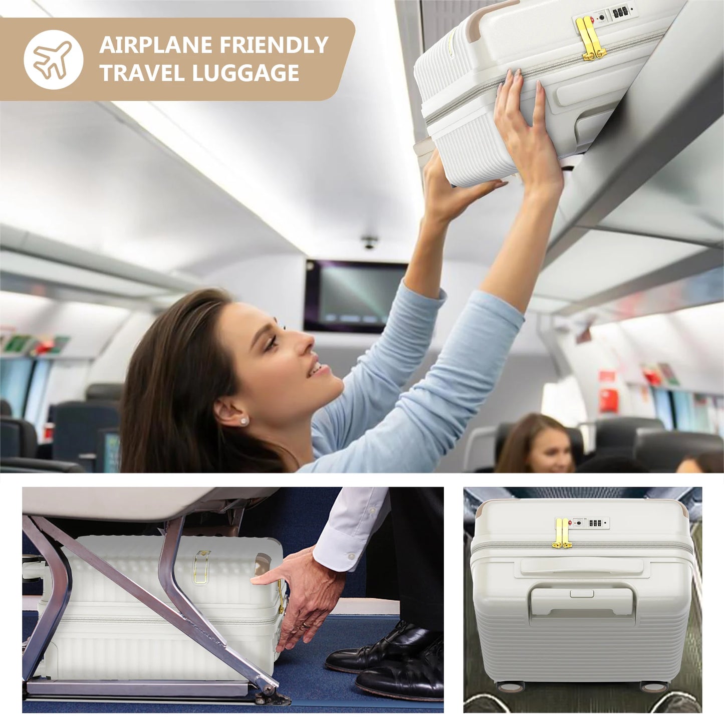 Joyway Mini 18-inch Carry-On Luggage Suitcase Lightweight