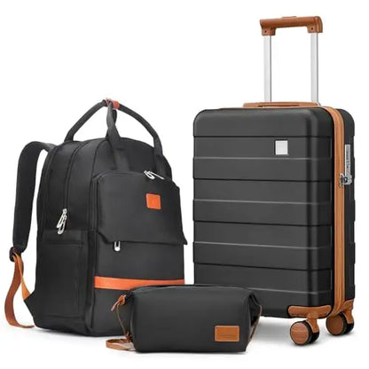 Travel Luggage Set Hard Shell Lightweight Carry Suitcase