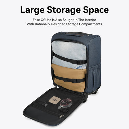 Underseat Carry-on Luggage with Wheels Lightweight